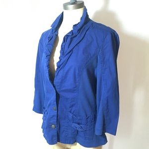 XCVI Contrast Panel Rope Snap Jacket